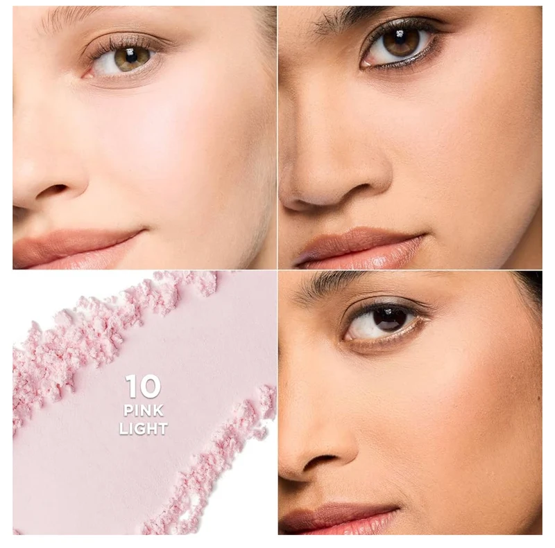 L'Oreal Paris Infallible Blur-fection Longwear Loose Setting Powder, Blurring Face Powder w/ Up to 24HRs of Wear - Brightening Light Pink (1 Kit)