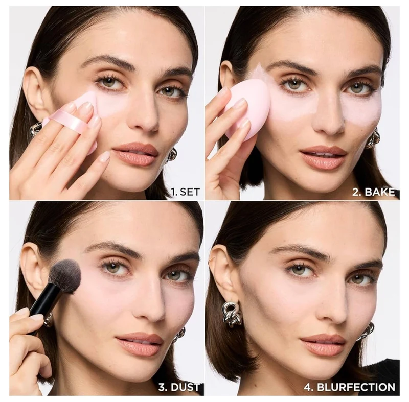 L'Oreal Paris Infallible Blur-fection Longwear Loose Setting Powder, Blurring Face Powder w/ Up to 24HRs of Wear - Brightening Light Pink (1 Kit)