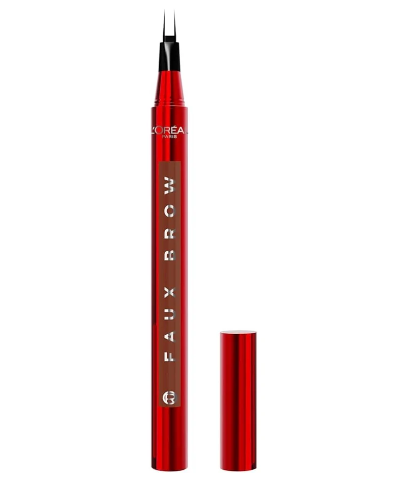 L’Oreal Paris Faux Brow, Hair-Like, Filling Eyebrow Pen w/ Double-Brush Tip, Fast & Precise - Mahogany