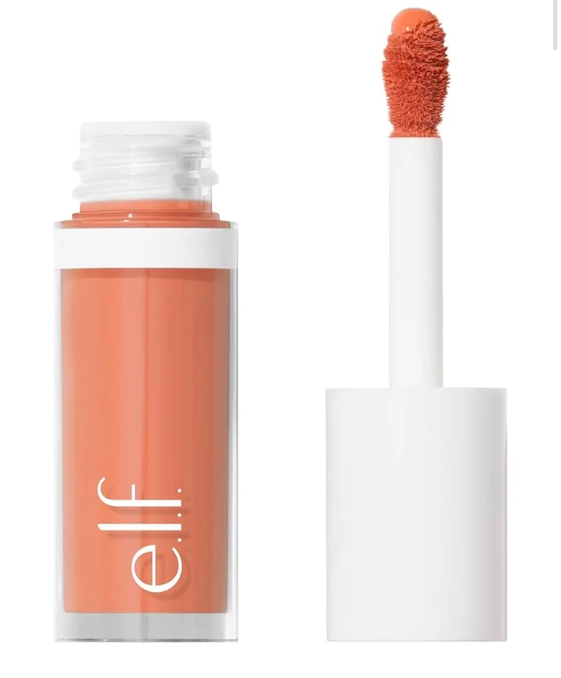 e.l.f. Camo Liquid Blush, Long-lasting Liquid Blush For High-pigment Color, Creates A Soft, Dewy Finish, Vegan & Cruelty- Peach Perfect