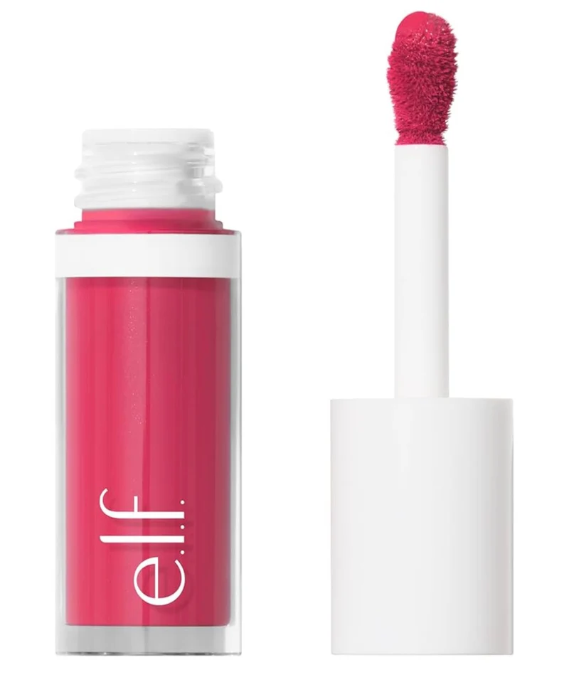 e.l.f. Camo Liquid Blush, Long-lasting Liquid Blush For High-pigment Color, Creates A Soft, Dewy Finish, Vegan & Cruelty- Comin’ In Hot Pink