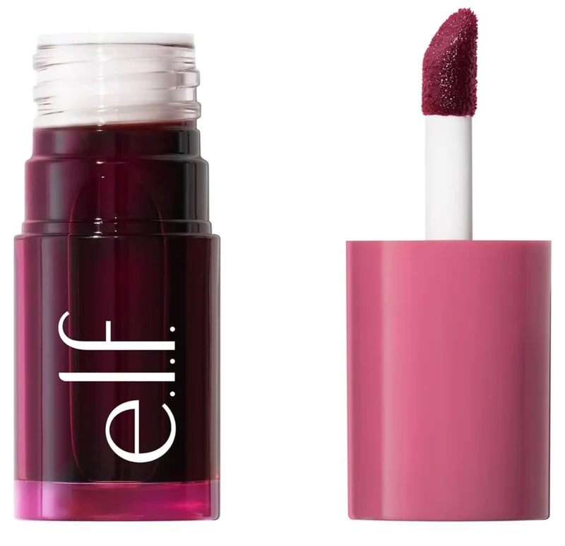 e.l.f. Sheer For It Blush Tint, Multi-Use, Long-Lasting Lip & Cheek Makeup, Creates A Natural Flush Finish, Vegan & Cruelty-Free - (Plums Up)