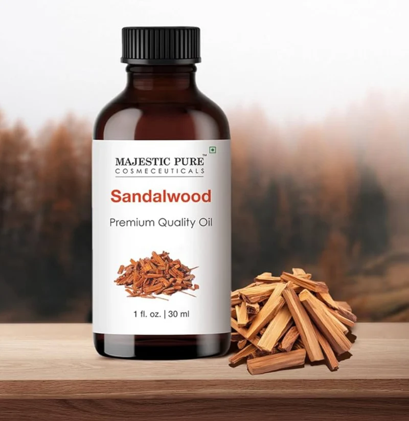 Pure Essential Oil with Glass Dropper - 100% Pure and Natural - Essential Oils for Diffuser, Aromatherapy, Soap and Candle Making, Sandalwood Essential Oil, Sandalwood Oil, 1 Fl Oz