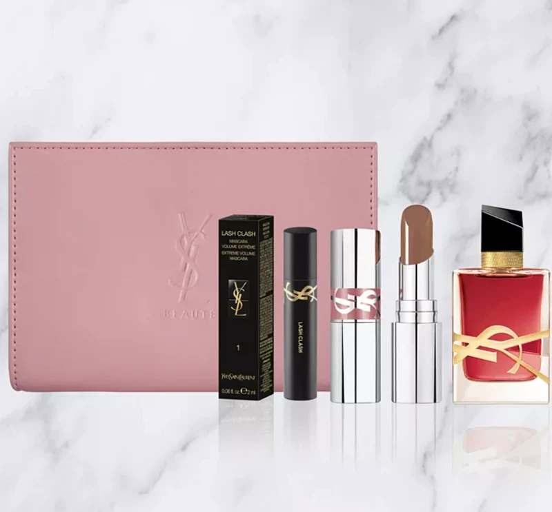 Beauty Gift Set Perfume Makeup Pouch Mascara Lipstick
