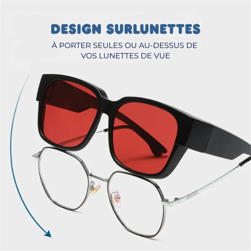Surlunettes Solaires Polarisantes - Modèle Mixte