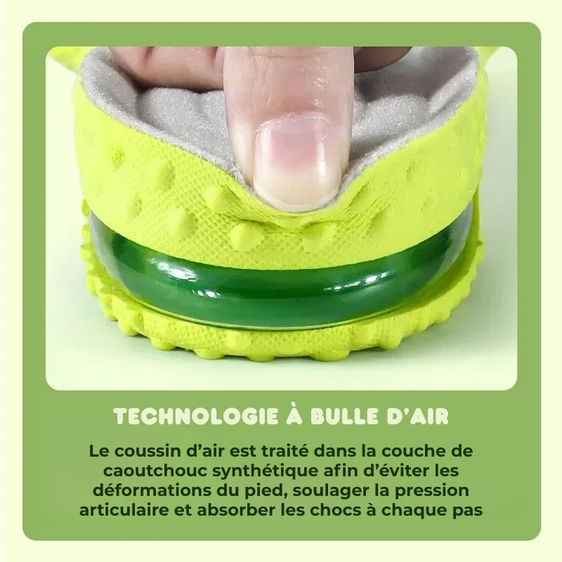 Semelles Orthopédiques Respirantes à Coussin d’Air