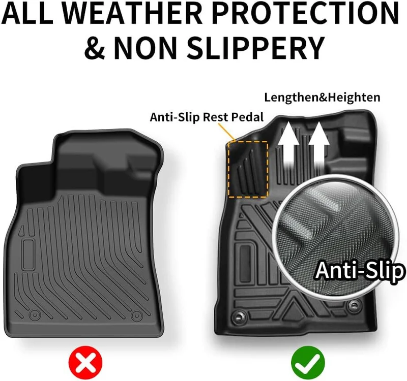 High EndPremium Floor Mats Compatible with Chevrolet Camaro 2016-2024 All Models