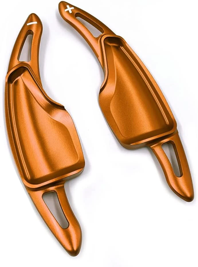 14-20 C7 Corvette Camaro ORANGE Steering Wheel Paddle Shifter Extensions Chevy