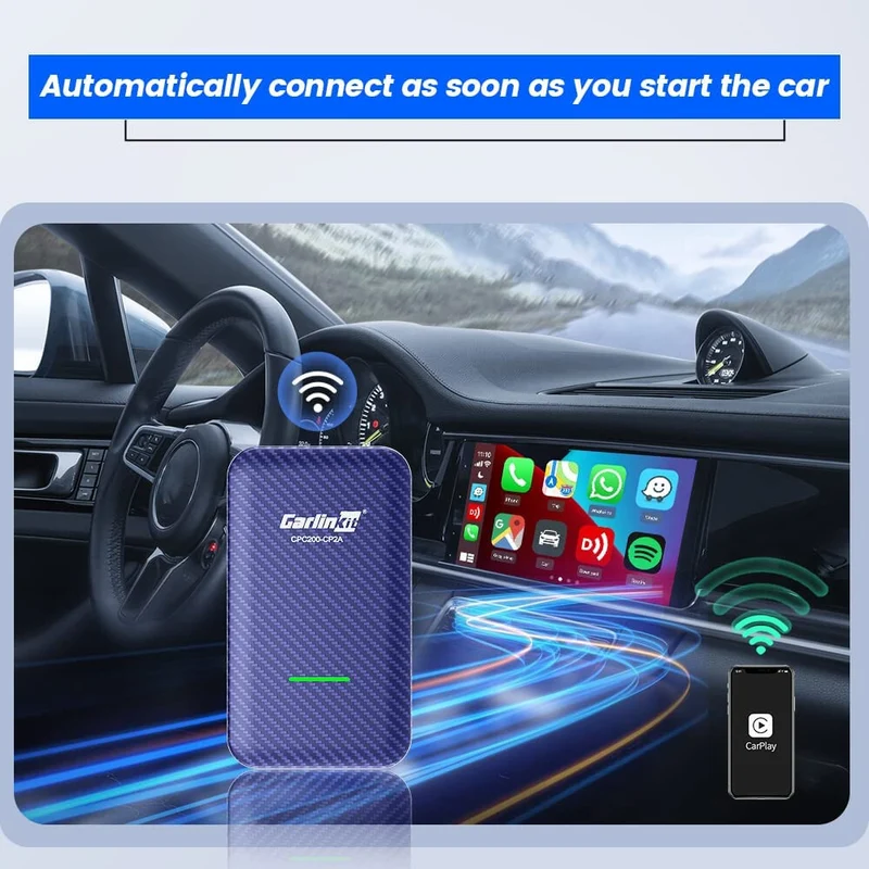 CarPlay & Android Adapter FOR Factory Wired CAR PLAY 4.0 Auto Connect Wireless