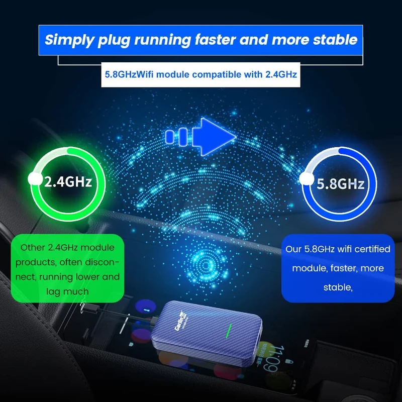 CarPlay & Android Adapter FOR Factory Wired CAR PLAY 4.0 Auto Connect Wireless