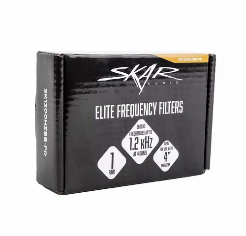 SKAR AUDIO ELITE FREQUENCY FILTERS ELIMINATES FREQUENCIES 0-1.2 kHz AT 4Ω - PAIR