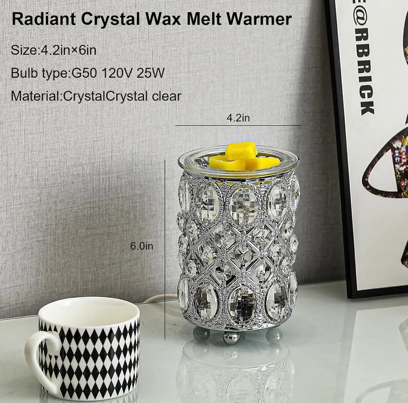 Wax Warmer Wrought Iron Crystal- Wax Melt - Warmer Electric Oil Burner