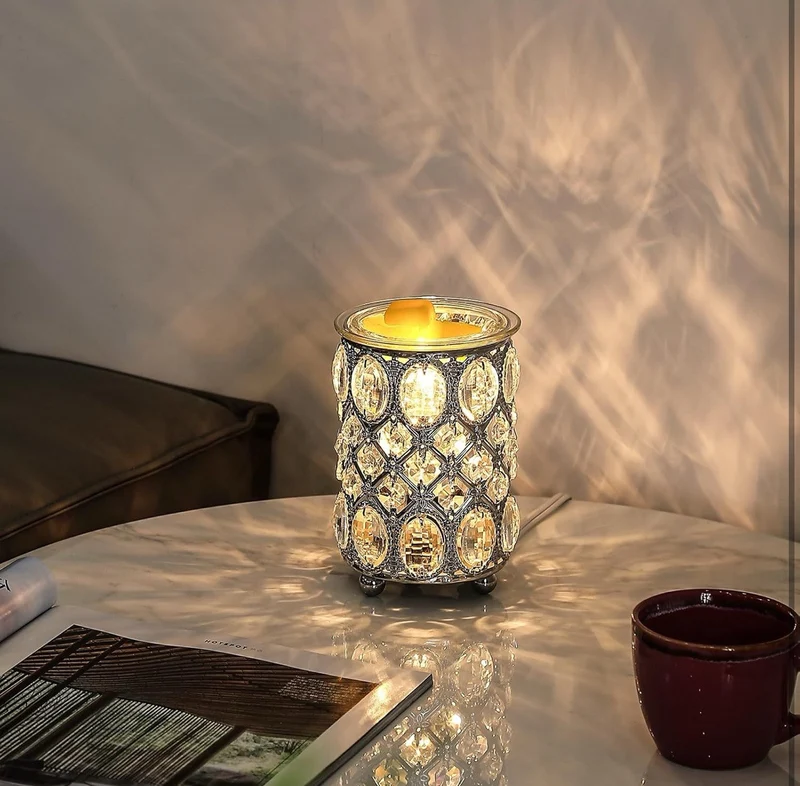 Wax Warmer Wrought Iron Crystal- Wax Melt - Warmer Electric Oil Burner