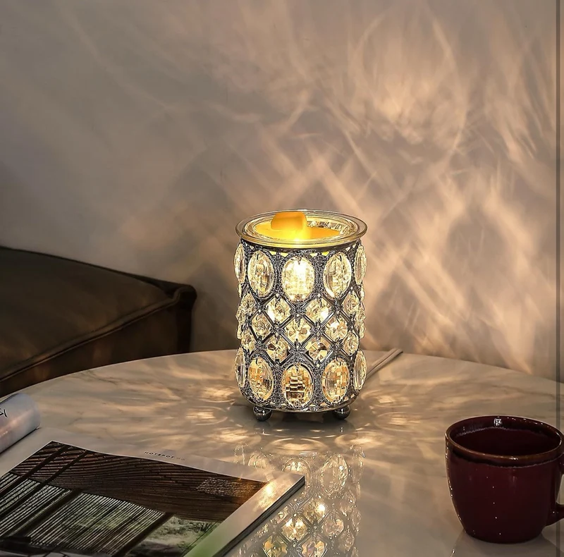 Wax Warmer Wrought Iron Crystal- Wax Melt - Warmer Electric Oil Burner