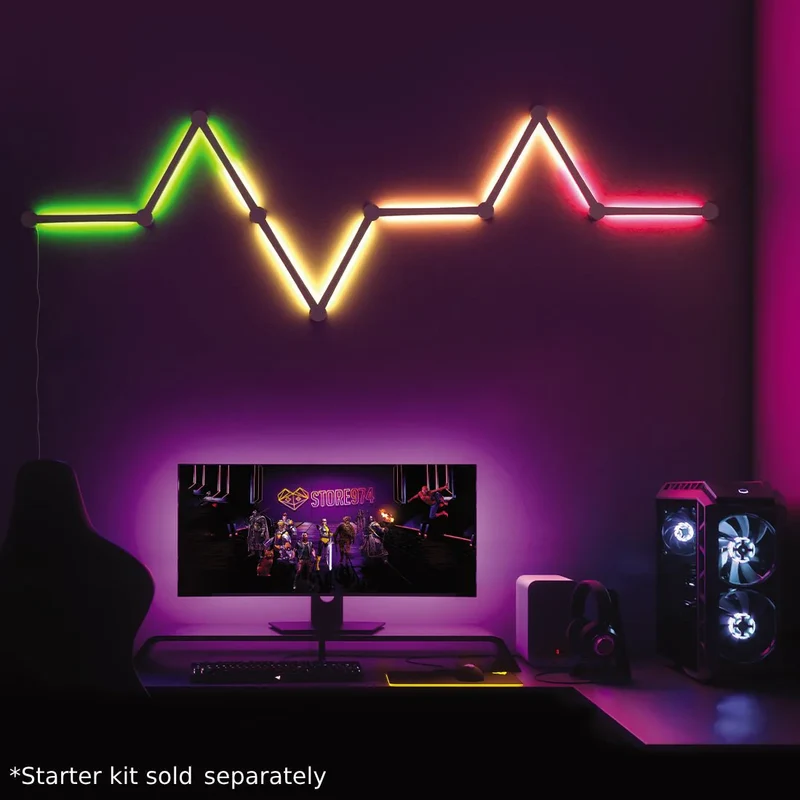 Epic Gamers Light Beam Expansion Kit 6 Light Lines - White
