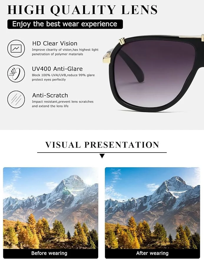 Sunglasses Men Women Unisex Goggle Alloy Big Frame Metal Punk Style Shield