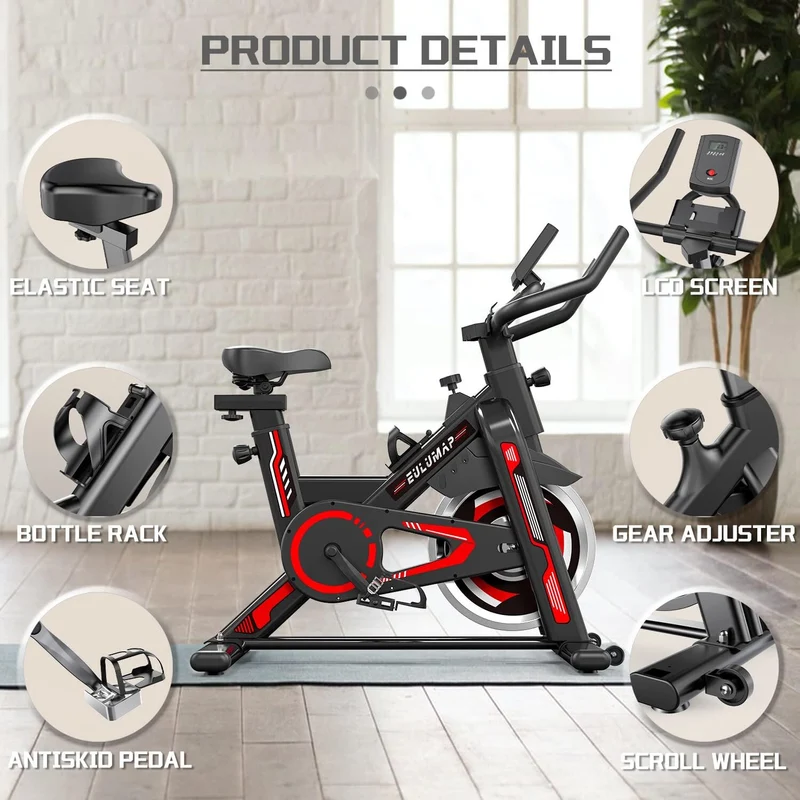 Home GYM Tablet Holder LCD Monitor Exercise Bike Stationary Indoor Cycling Bike