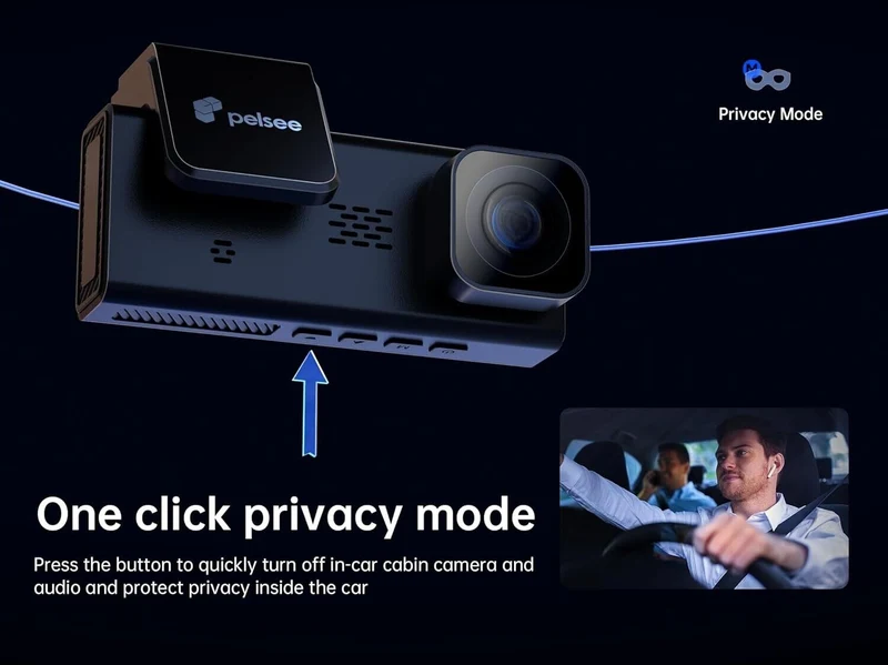 Pelsee Dash Cam and Rear View Camera | Complete Vehicle Surveillance Solution
