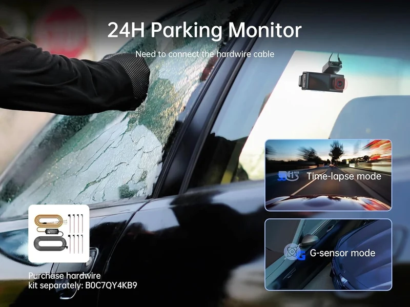 Pelsee Dash Cam and Rear View Camera | Complete Vehicle Surveillance Solution