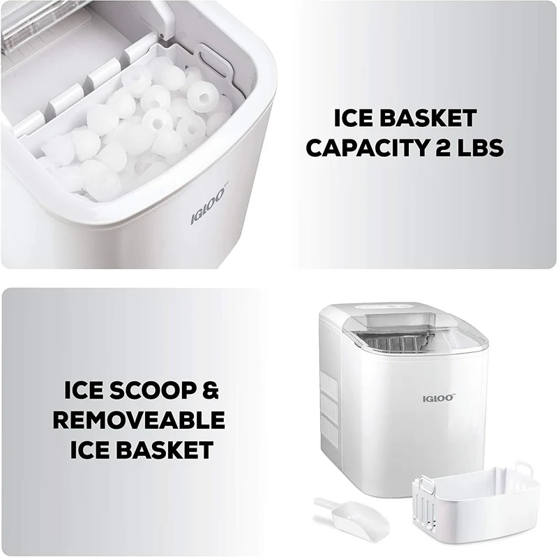 Automatic Portable Electric Countertop Ice Maker Machine 26 POUNDS in 24 Hours