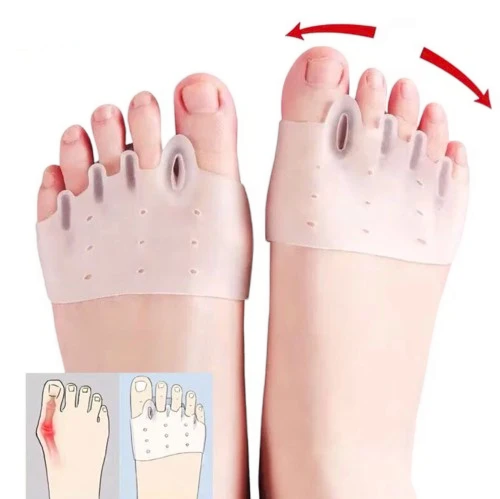 4x Coussinets en Silicone pour l'avant-pied - Alignement des orteils