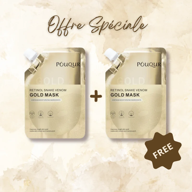 Masque OR 24K Anti-Rides Instantané - 1 ACHETÉ = 1 OFFERT