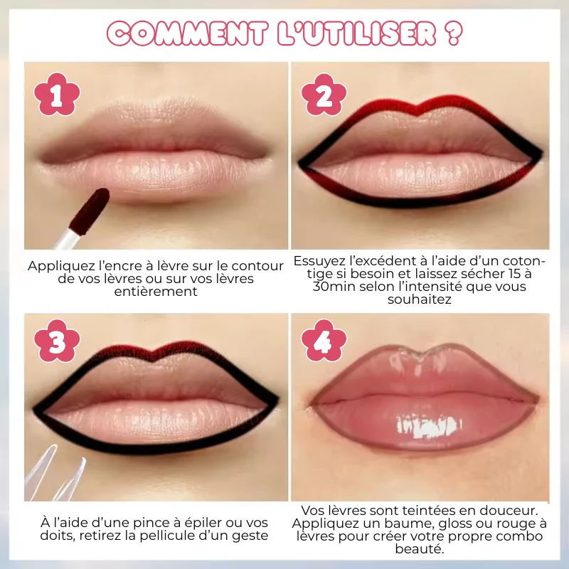 LIPSTICK TATTOO - Rouge à lèvres Semi-Permanent Peel-off