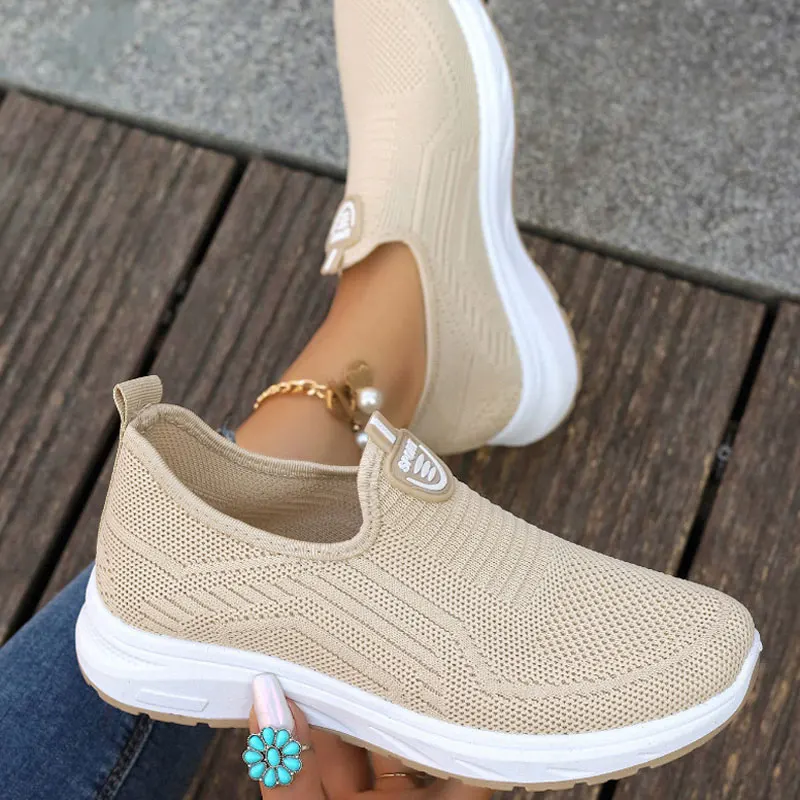 Baskets Femme Confort Respirant Sans Lacets