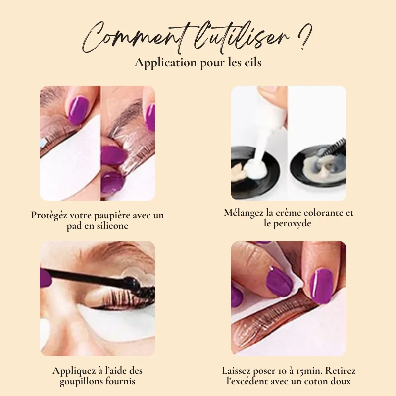 BROW & LASH Color - Kit Teinture Semi-Permanente Sourcils & Cils