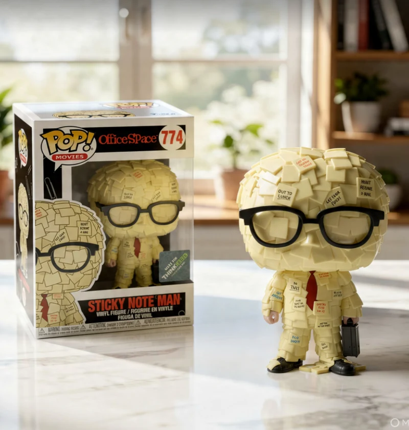 Funko Pop! Heroes: Office Space - Sticky Note Man #774 Vinyl Figure
