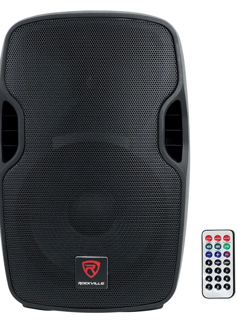 (2) Rockville BPA12 12"Powered Active DJ PA Speaker with Bluetooth, USB, SD, FM Radio, LCD, Stand Mountable, for Events and Performances