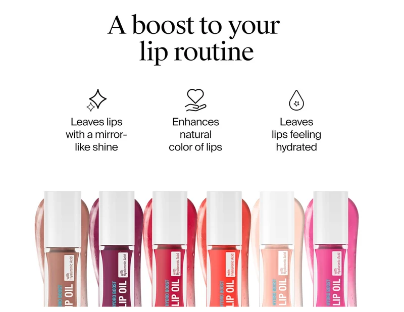 Neutrogena Hydro Boost Tinted Lip Oil Hydrating and Nourishing Fuller Looking Lips - Mocha Mist