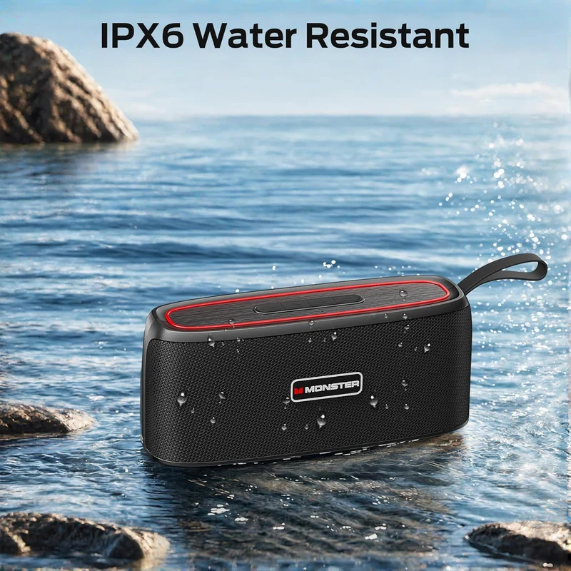 Portable Bluetooth Speaker - True Wireless Speaker, 30W Loud Stereo Sound, IPX6 Waterproof Speaker