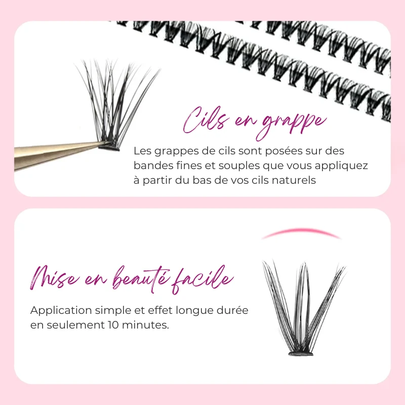 Kit Extension de Cil naturels individuels à domicile - Tenue 7j