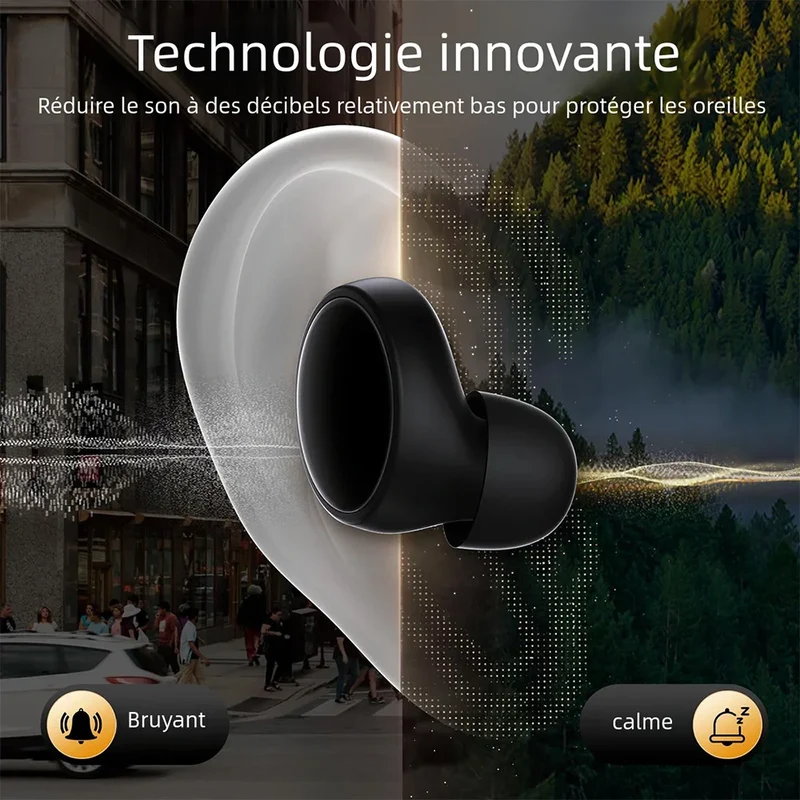 Bouchons d'Oreilles Anti-Bruit Réutilisables - Ronflements & Concentration
