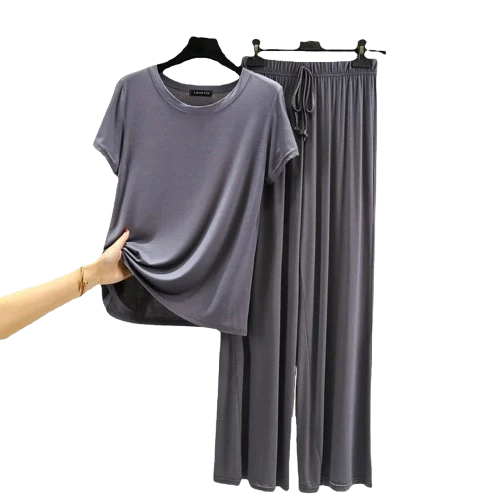 Ensemble de Pyjama en Modal Fluide Femme - Printemps
