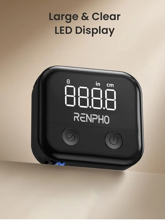 Smart Scale for Body Weight & Smart Body Measuring Rechargeable Tape with LED Display