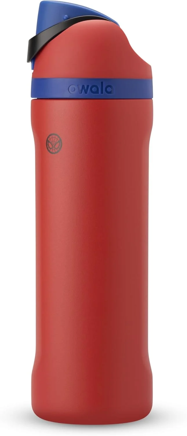 FreeSip Insulated Stainless Steel Water Bottle w/ Straw BPA-Free 24 oz - Marvel Spiderman