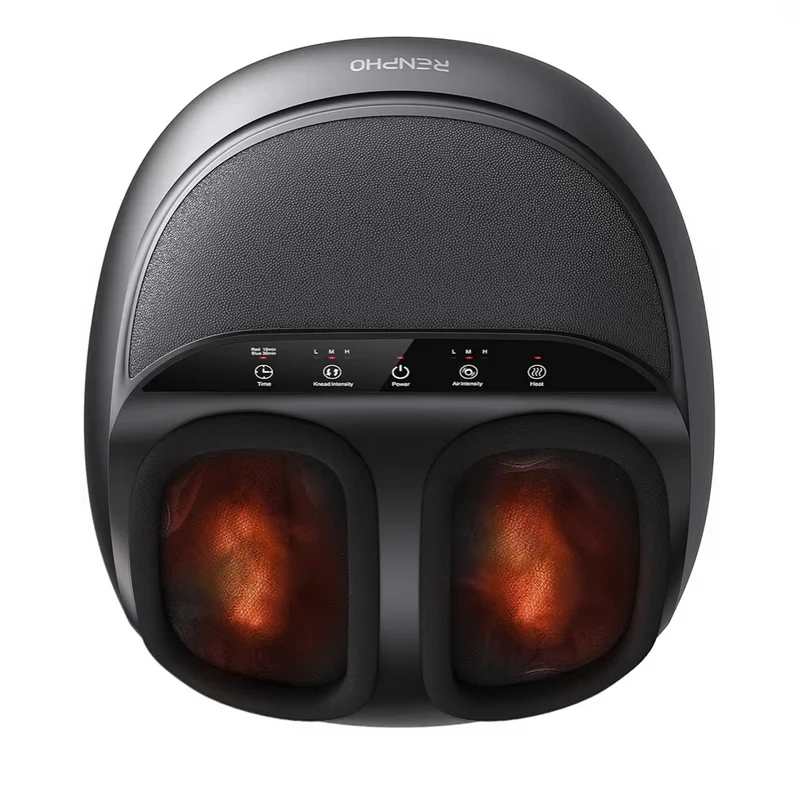 Full Foot Massager Machine Shiatsu Foot Massager w/ Heat Plantar Fasciitis Massager - Fits Up to Size 13