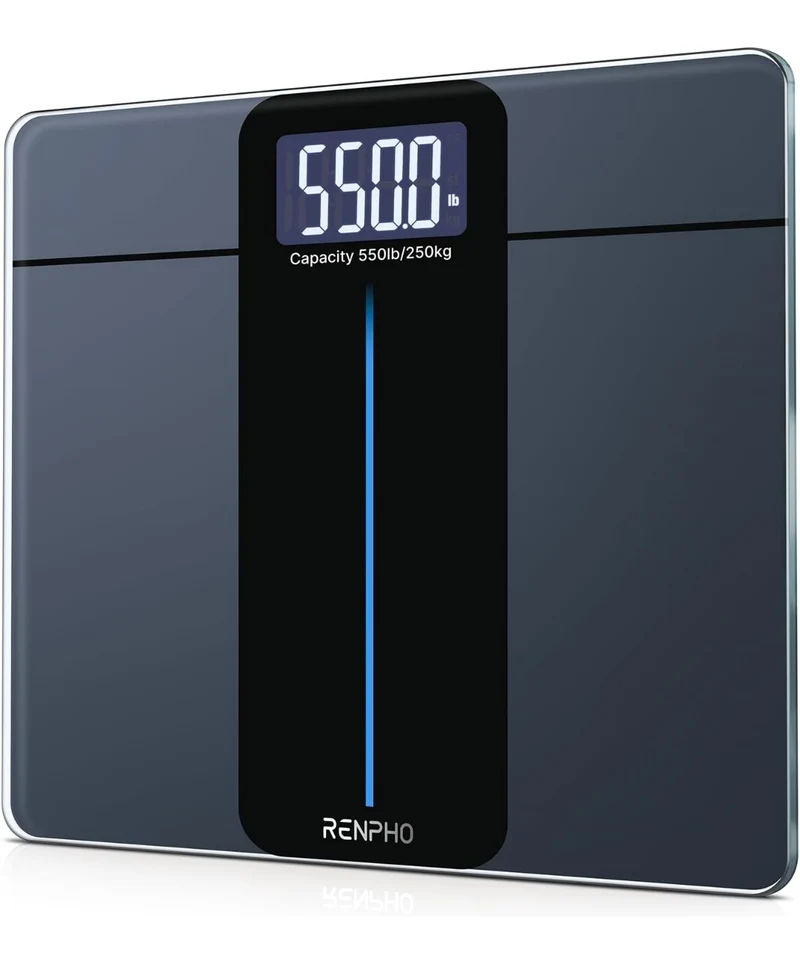 Digital Bathroom Scale w/ Large LED Display, Big Platform Weighing Machine Extra-High Capacity