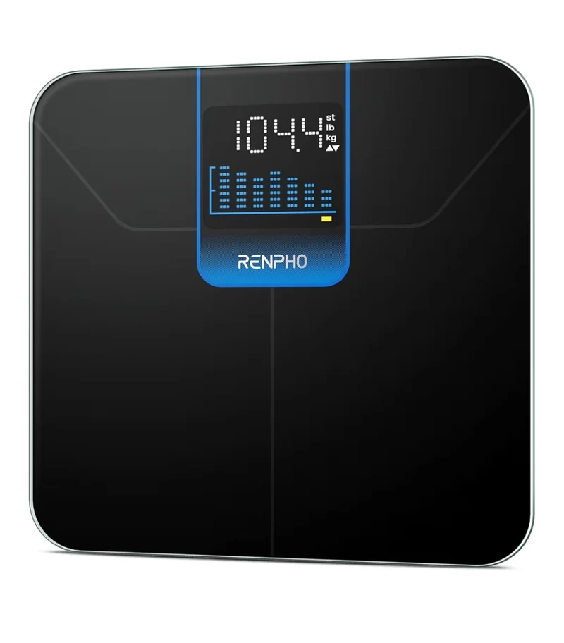 Digital Bathroom Scale for Body Weight Scale w/ 7 day Trend Large LED Display Sturdy and Durable Base