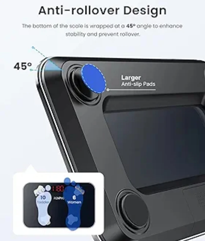 Travel Scale for Body Weight, Mini Bathroom Scale Portable Weight Scale Storage Case, 13 Body Composition Analyzer with App