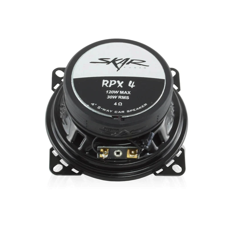 SKAR AUDIO RPX4 120 WATT 4-INCH 2 WAY COAXIAL PAIR NEW CAR SPEAKERS -