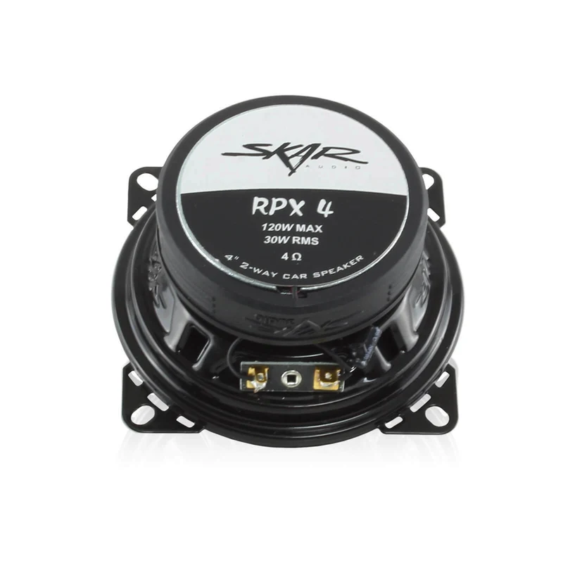 SKAR AUDIO RPX4 120 WATT 4-INCH 2 WAY COAXIAL PAIR NEW CAR SPEAKERS -