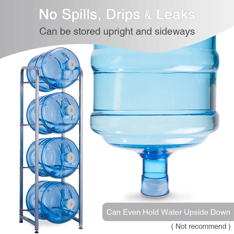 5 Gallon Water Jug Cap 55mm Water Bottle Caps Silicone Reusable Bottles Lids 6PK