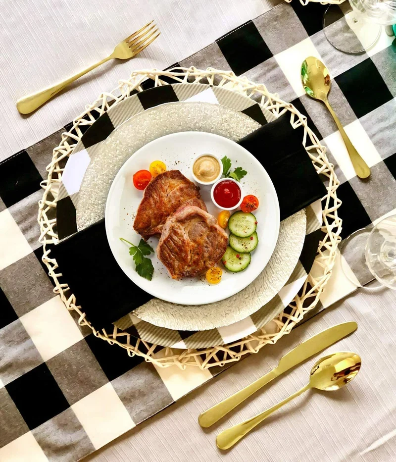 Gold Silverware Set 24Pieces Gold Forged Stainless Steel GOLD Flatware Set I NEW