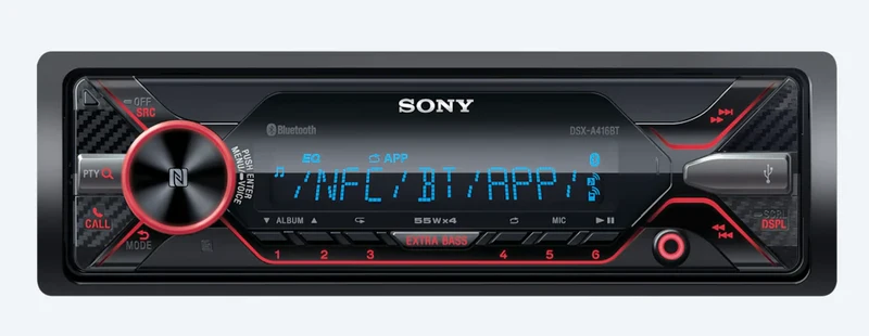 Sony D SXA410BT Single-DIN USB AUX InDash Radio Digital Bluetooth Media Receiver