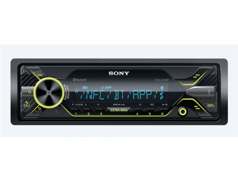 Sony D SXA410BT Single-DIN USB AUX InDash Radio Digital Bluetooth Media Receiver