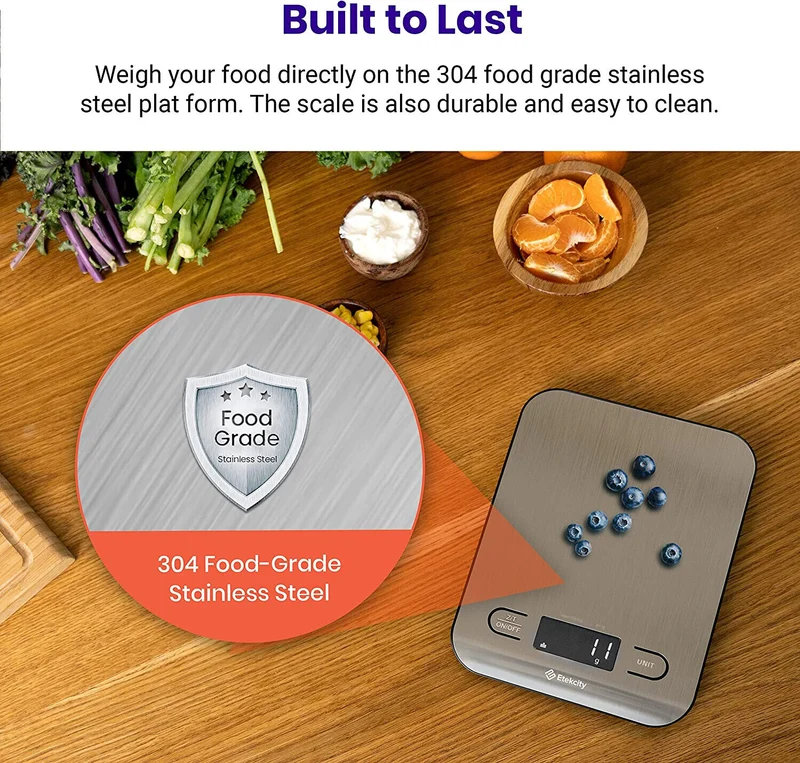 BRAND NEW Food Kitchen Scale Digital Grams & Ounces for Weight Loss Keto Baking