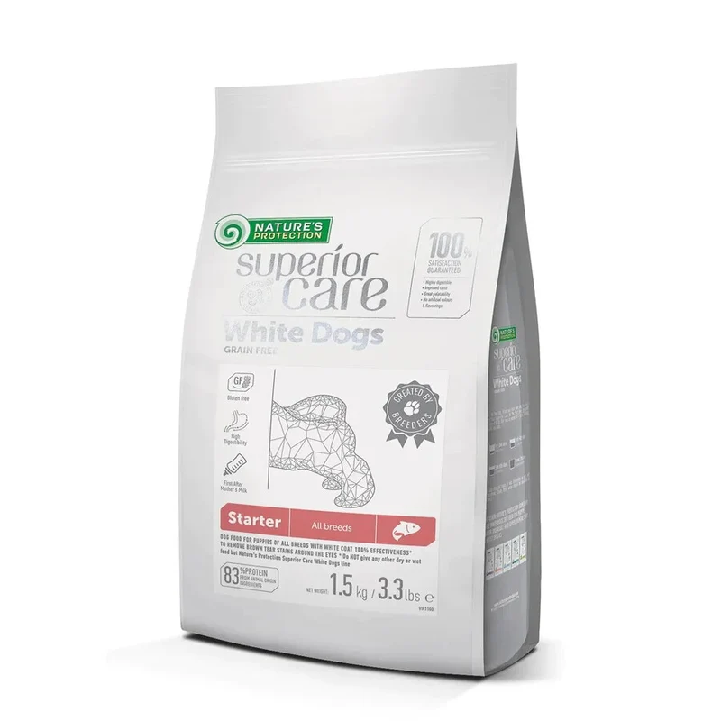 White Puppy All Breeds Grain Free Salmon dry dog food Premium Grainless Dry Feed